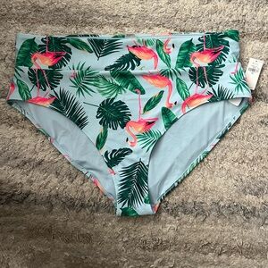 NWT Old Navy High-Waisted Printed Banded Bikini Swim Bottoms